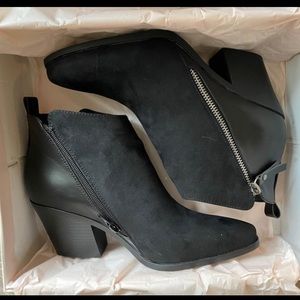 New Black Booties Size 8